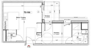  Appartement � vendre 2 pi�ces 45 m�