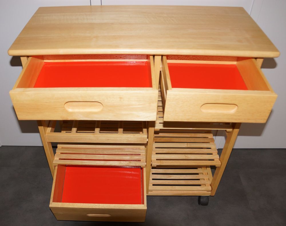 TABLE DESSERTE A ROULETTES Meubles