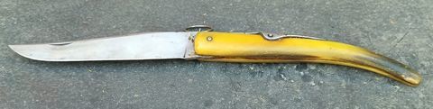 couteau pliant navaja albacette 34 cm corne  230 Saint-Jean-de-Fos (34)
