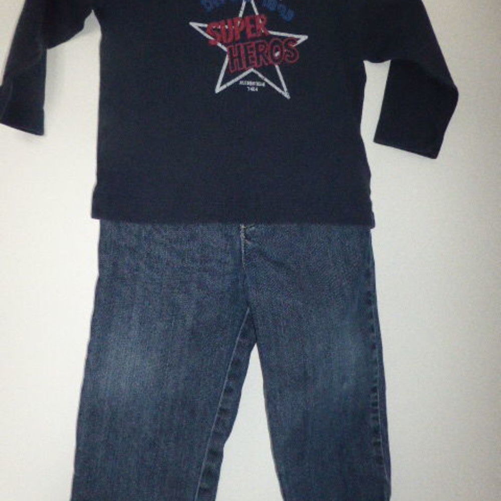 Lot Cyrillus jean et chemise Petit Bateau T-shirt 2 ans Vêtements enfants