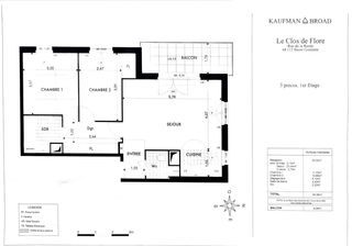  Appartement � vendre 3 pi�ces 65 m�