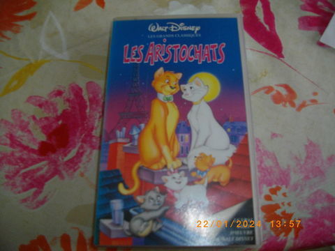 CASSETTE VIDEO VHS DE :  LES ARISTOCHATS  Perros-Guirec (22)