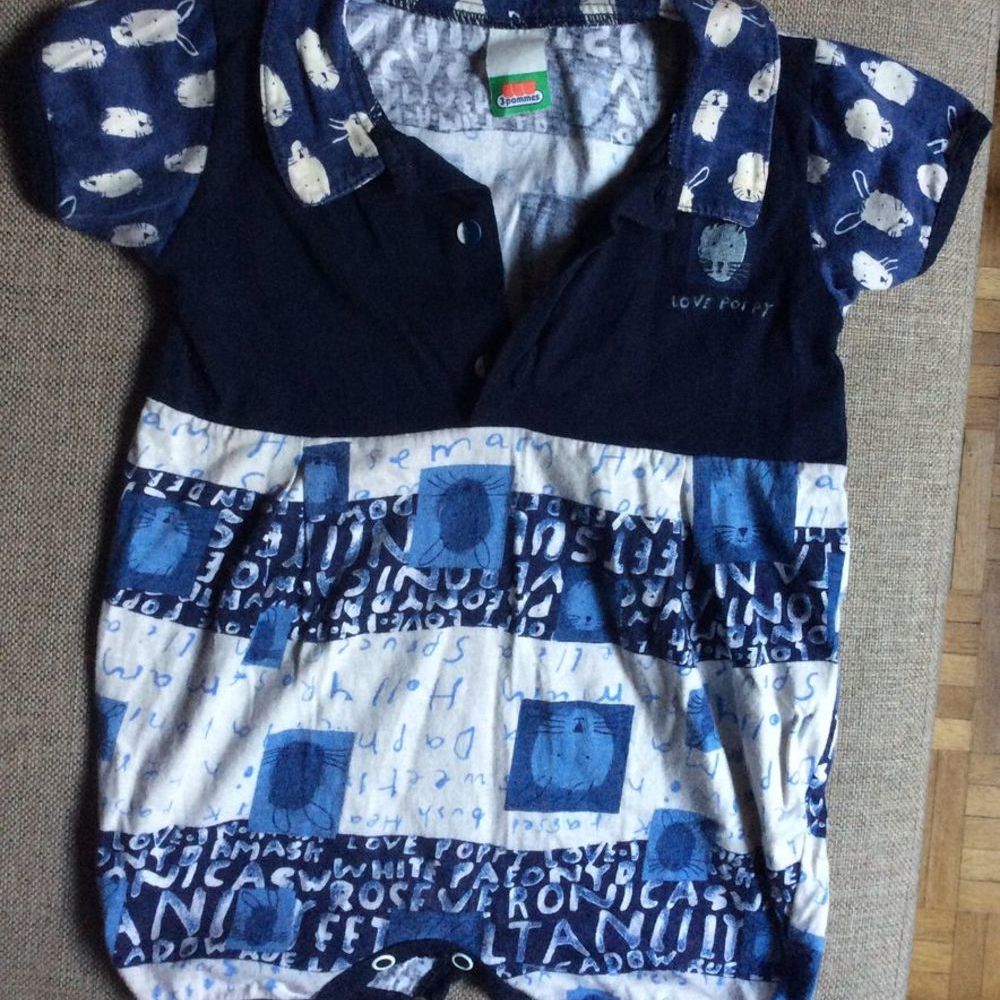 Combishort bleu 3 mois Vêtements enfants