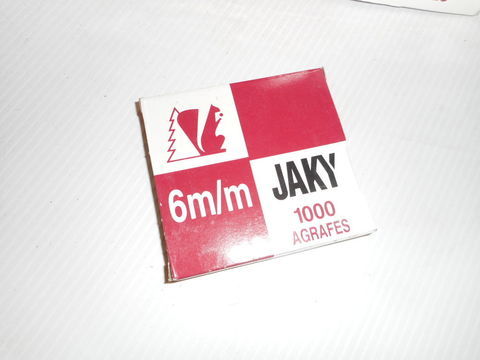 Boite de 20 x 1000 agrafes 6 mm JAKY 15 88300 Neufchteau