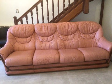 Vends canap cuir 3 places 250 Poussan (34)