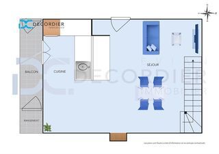  Appartement � vendre 3 pi�ces 43 m�