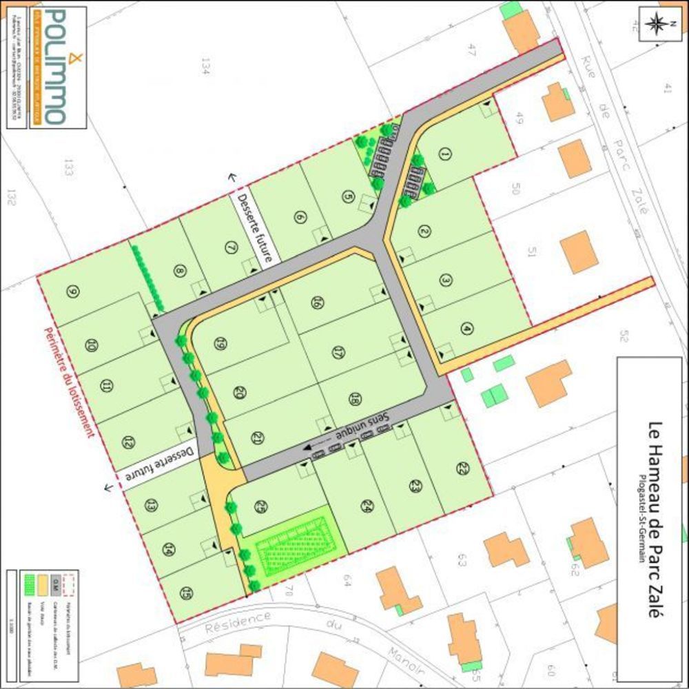 Terrains � batir   Plogastel-Saint-Germain (29710)