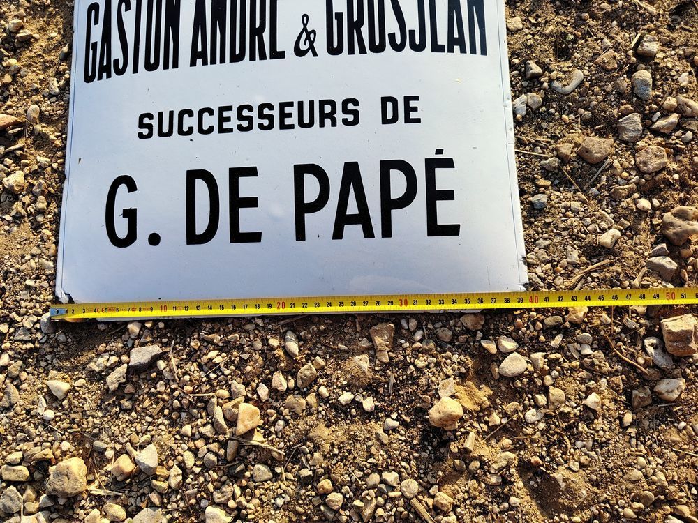 plaque emaillee bombee filets noues Bricolage