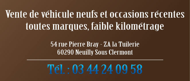 OLIVEIRA OCCASIONS, concessionnaire 60