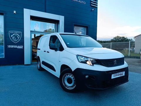 Peugeot Partner Peugeot (3) Blanc 2019 - BLUEHDI 100 S&S 650KG STAND ASPHALT 2019 occasion Beyrie-en-B&eacute;arn 64230