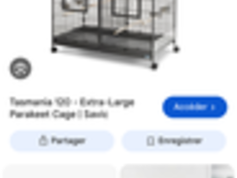   Grandes cages à ceder 