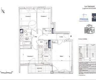  Appartement � vendre 4 pi�ces 85 m� Nanterre