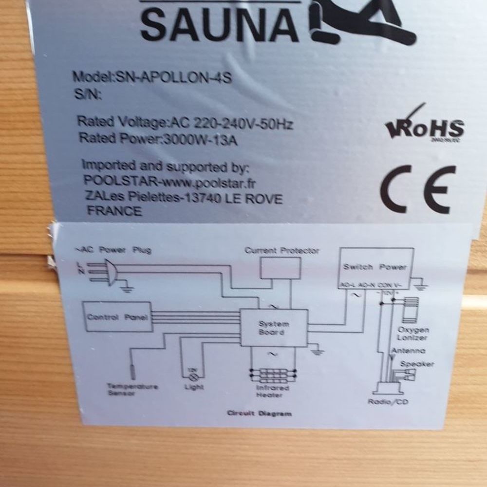 
Sauna infrarouge 1 ans Meubles