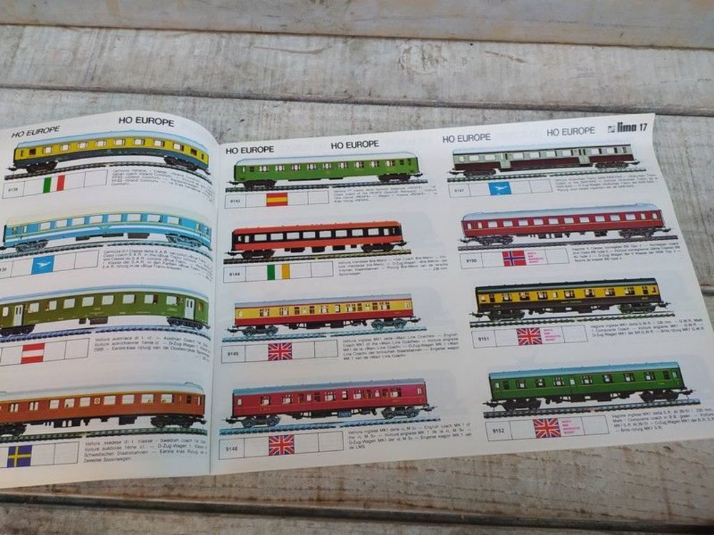 Catalogue G&eacute;n&eacute;ral Trains Lima 1976 / Jouet locomotive Gare 