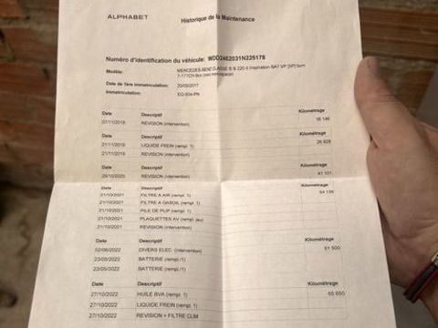 Mercedes Classe B 220 CDI Inspiration 7-G DCT A 2017 occasion Pontailler-sur-Sa&ocirc;ne 21270