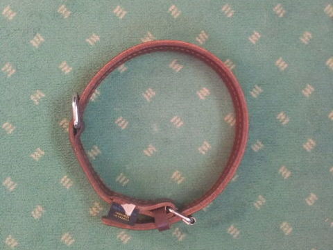 Collier Chien / Chiot T2 "Difac" Cuir Vachette Double Croute 20 62510 Arques