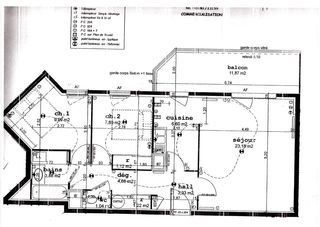  Appartement � vendre 3 pi�ces 63 m�