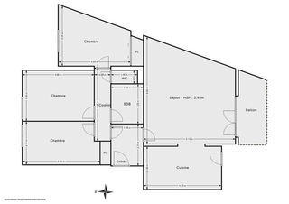  Appartement � vendre 4 pi�ces 83 m�