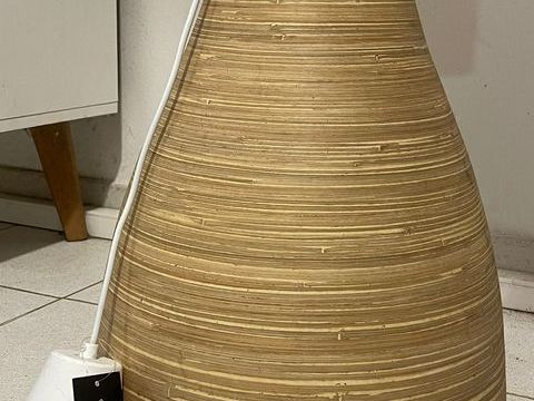 Abat-jour en bambou style naturel 60 Rivi�re-Sal�e (97)