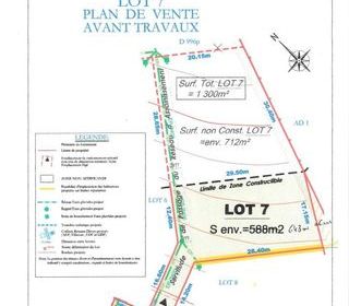  Terrain � vendre 1300 m�