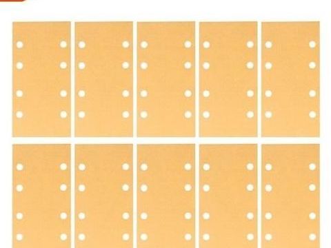 10 feuilles abrasives BOSCH 93x186mm 8 Trous Grain K240 P240 6 26290 Les granges-gontardes
