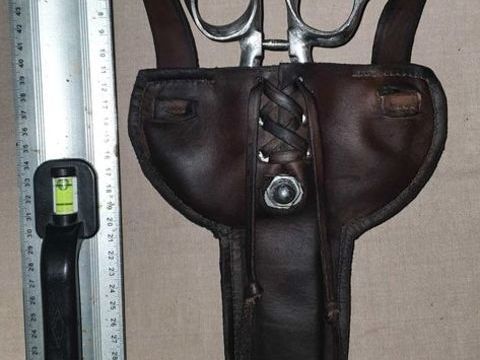 Tr&egrave;s ancienne paires de ciseaux pour professionnels: Couturiers, tailleurs drapiers, Grande taille 40 cm, acier HB 520 de Nogent 150 59127 Walincourt-selvigny