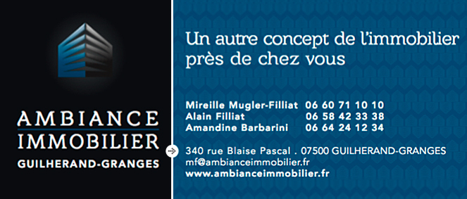 Agence AMBIANCE IMMOBILIER <br>Mireille Mugler Filliat Guilherand-Granges
