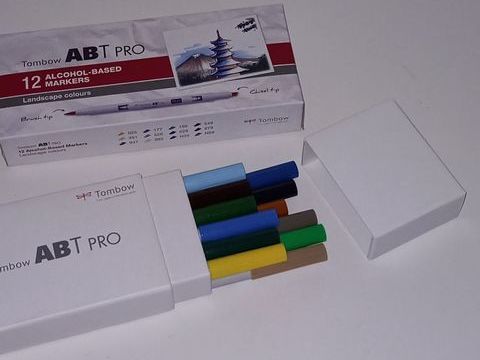 Tombow, Marqueur à base d'alcool ABt pro à deux pointes, set 48 Saumur (49)