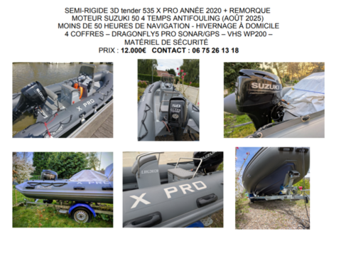 Bateaux &agrave; moteur Pneumatique - Semi-rigide 2020 occasion Rue 80120