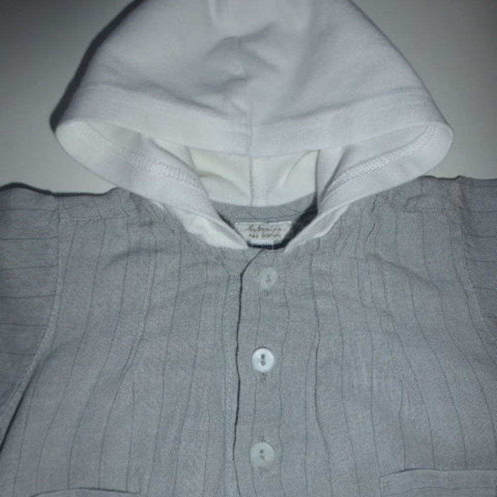 CATIMINI veste &agrave; capuche lin gris 3 mois Vêtements enfants