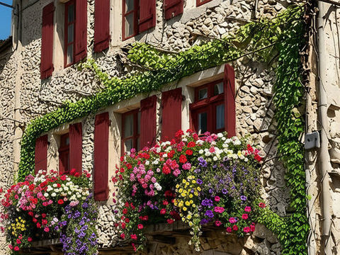   Grande maison de village avec jardin / sud Aveyron Maison - 9 pi�ce(s) - 180 m�