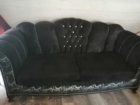 Canap velours type sofa 0 Le Grand-Bourg (23)