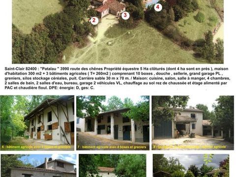   Maison en pierre 300 m2 + 3 annexes agricoles sur 5 Hectares Maison - 14 pi�ce(s) - 300 m�