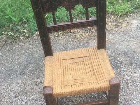 Chaise pyrénéenne rustique ,
Berger,art populaire 35 Castres (81)
