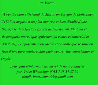  Terrain � vendre 50000 m�