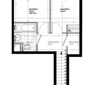  Appartement � louer 3 pi�ces 67 m�
