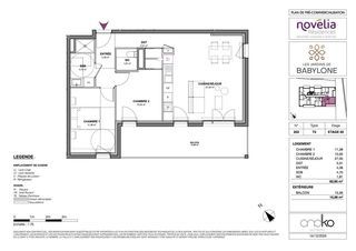  Appartement � vendre 3 pi�ces 64 m�