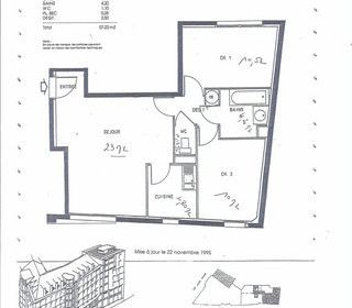  Appartement � louer 3 pi�ces 55 m�