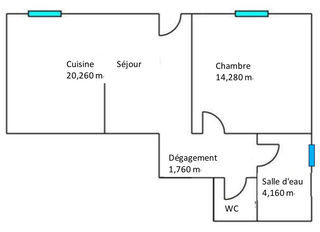  Appartement � vendre 2 pi�ces 41 m�