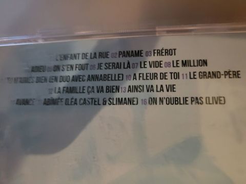 Cd slimane album 15 titres 3 Montbéliard (25)
