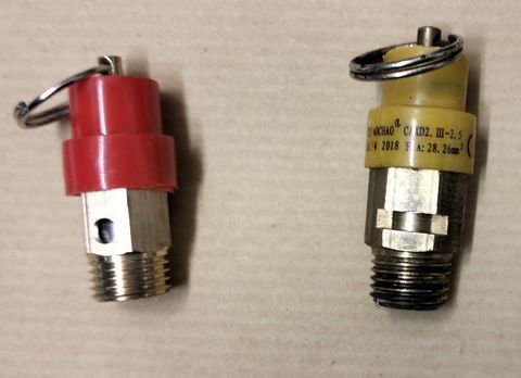 compresseur Soupape de sécurité 1/4   8 ou 10 bars  laiton 15 Saint-Jean-de-Fos (34)
