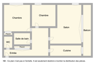  Appartement � vendre 3 pi�ces 69 m�