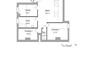  Appartement � louer 54 m�