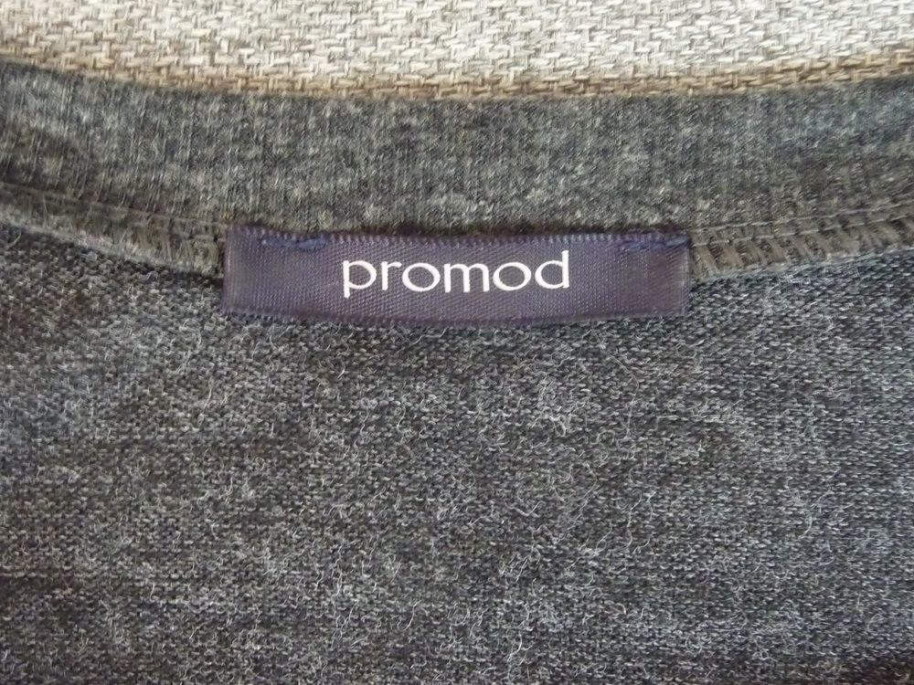 Pull L&eacute;ger Bi Mati&egrave;re Gris Anthracite- Taille XS- Promod Vêtements