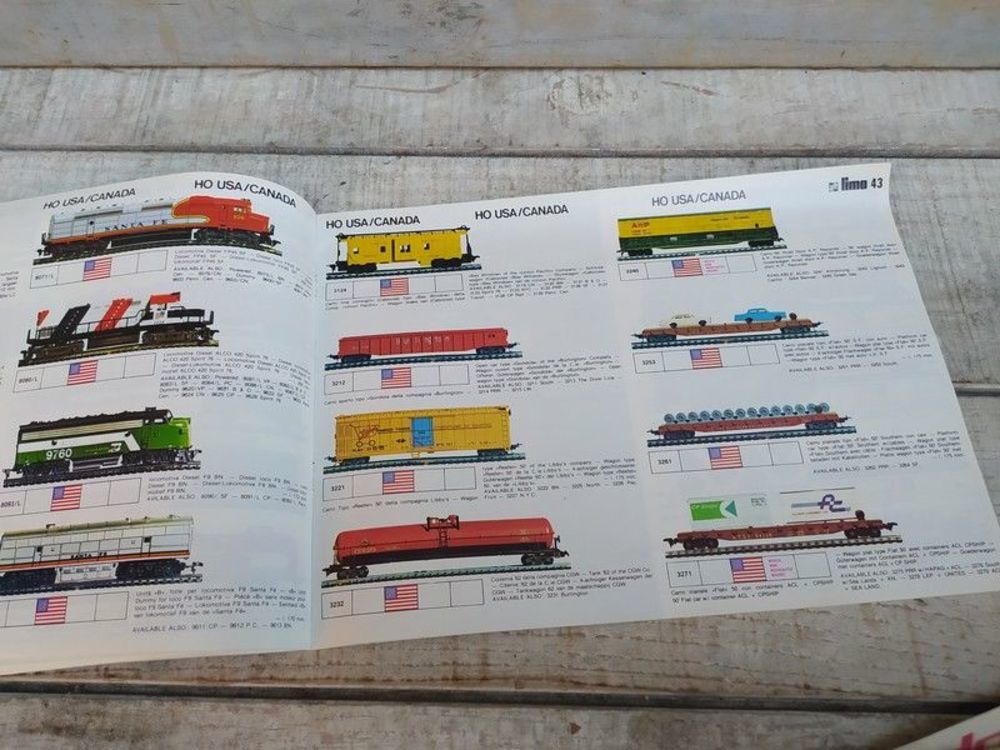 Catalogue G&eacute;n&eacute;ral Trains Lima 1976 / Jouet locomotive Gare 