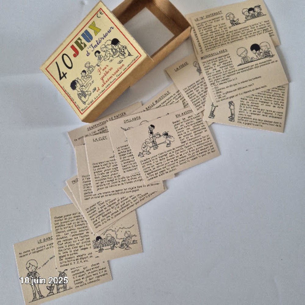 Boite de 40 jeux d'int&eacute;rieur pour une animation anniversaire Jeux / jouets
