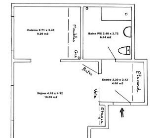  Appartement � vendre 2 pi�ces 39 m�