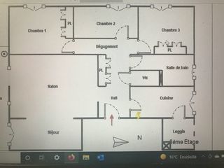  Appartement � louer 5 pi�ces 89 m�