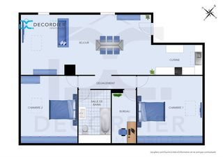  Appartement � vendre 3 pi�ces 76 m�