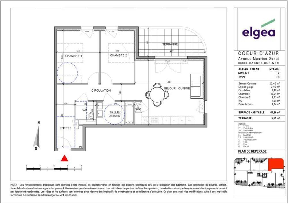 Appartements neufs   Cagnes-sur-Mer (06800)